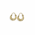 Muted Shine Golden Hoops
