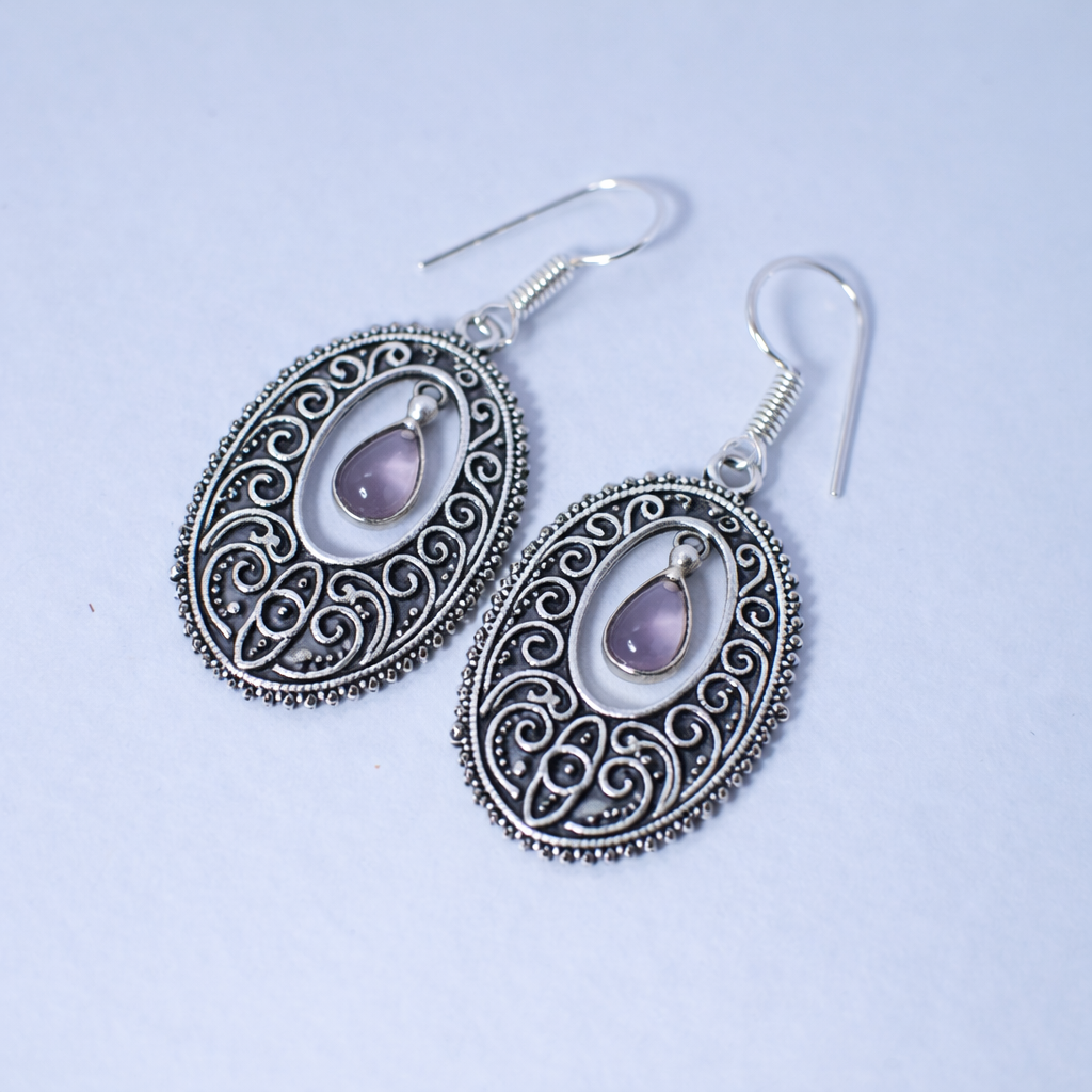 Silent Muse Gemstone Earrings